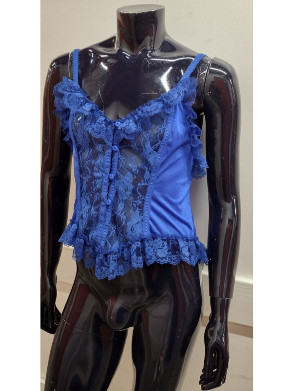 Vintage Lingerie Lace Sheer Top Camisole Gay Trans Horror Picture Show Unisex ML